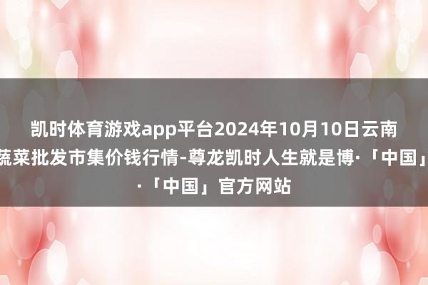 凯时体育游戏app平台2024年10月10日云南通海金山蔬菜批发市集价钱行情-尊龙凯时人生就是博·「中国」官方网站