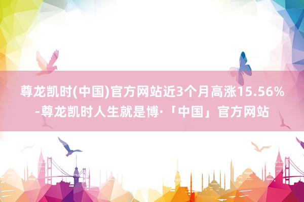 尊龙凯时(中国)官方网站近3个月高涨15.56%-尊龙凯时人生就是博·「中国」官方网站