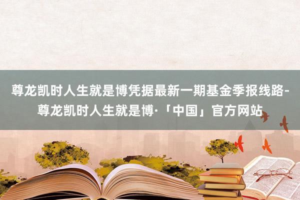 尊龙凯时人生就是博凭据最新一期基金季报线路-尊龙凯时人生就是博·「中国」官方网站