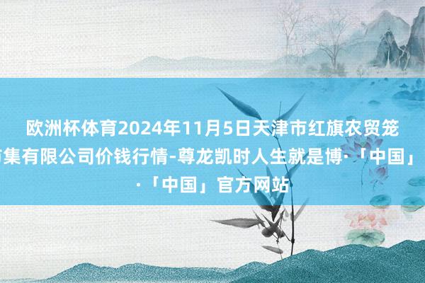 欧洲杯体育2024年11月5日天津市红旗农贸笼统批发市集有限公司价钱行情-尊龙凯时人生就是博·「中国」官方网站