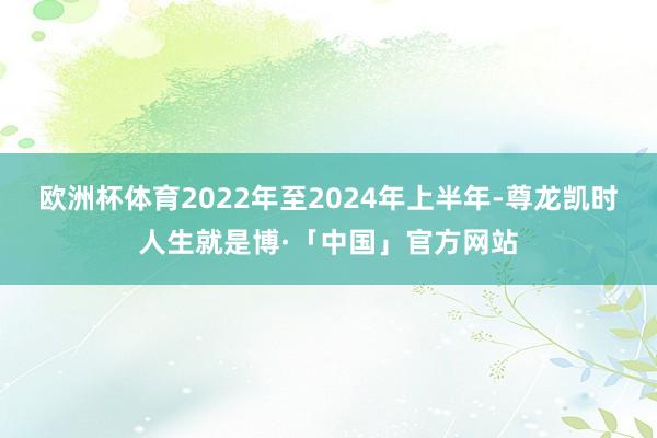 欧洲杯体育2022年至2024年上半年-尊龙凯时人生就是博·「中国」官方网站